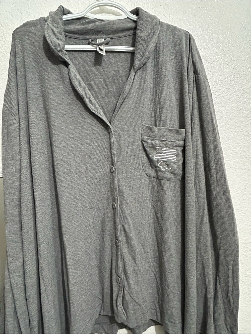 SKIMS Olympics Heather Gray Pajama set